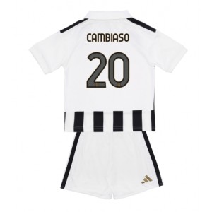 Juventus Andrea Cambiaso #20 Jalkapallovaatteet Lasten Kotipeliasu 2026-27 Lyhythihainen (+ Lyhyet housut)